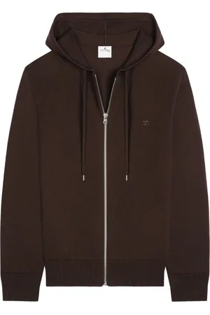 Courrèges Zipped wool hoodie
