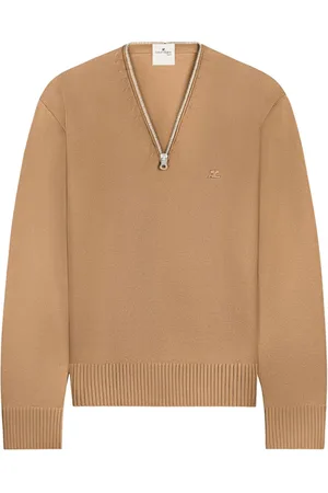 Courrèges Zip-detailing wool sweater