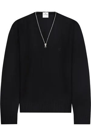 Courrèges Zip-detailing wool sweater