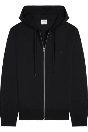 Courrèges Zipped wool hoodie