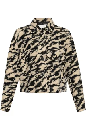 Marant Etoile Ferida zebra-print coat