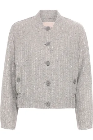 Twin-Set Sequinned bomber jacket