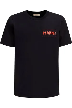 Marni Logo-appliqué cotton T-shirt