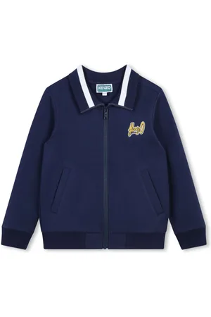 Kenzo Logo print cotton blend blazer