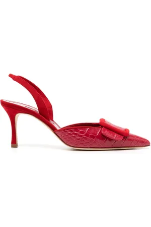 Manolo Blahnik 70mm Mayslibi slingback pumps
