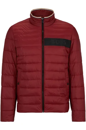 HUGO BOSS Darolan logo-tape puffer jacket