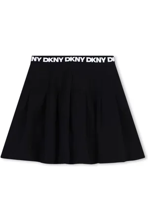 DKNY Logo-waistband A-line miniskirt