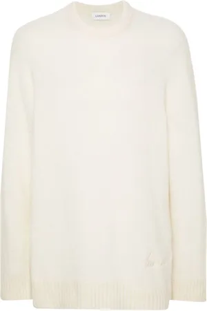 LANEUS Logo-embroidered sweater