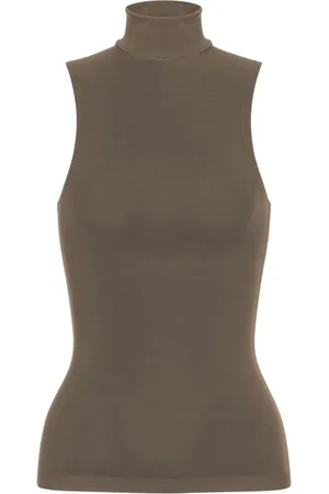 Serafini Sleeveless roll-neck top