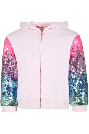 Billieblush Sequin-sleeve hoodie