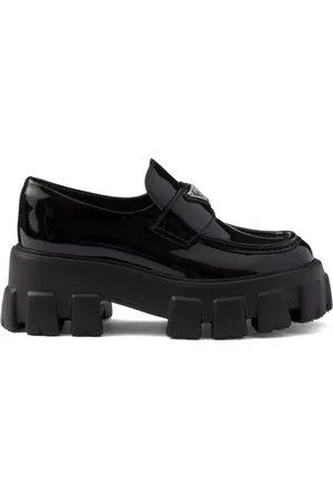 Prada Monolith patent leather loafers