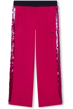Lanvin Sequin-trim trousers