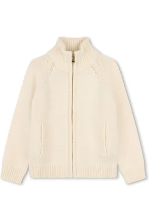 Sonia Rykiel Enfant Logo-embroidered zip-up jumper