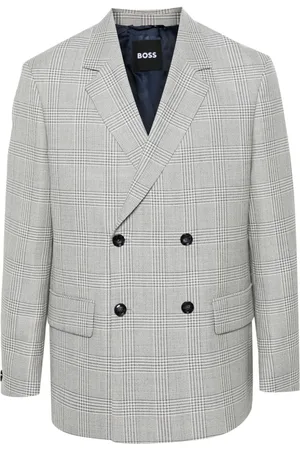 HUGO BOSS Tartan-check blazer
