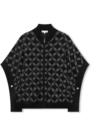 Michael Kors MK Empire logo-jacquard cape