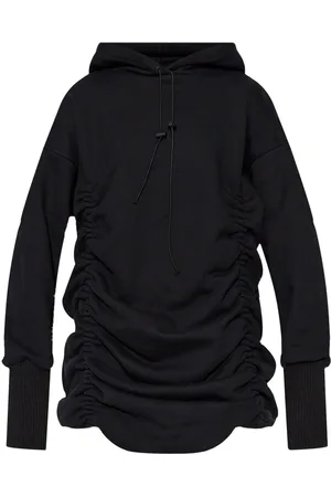 The Mannei Draped hooded sweatshirt dress