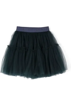 MONNALISA Logo-waistband tutu skirt