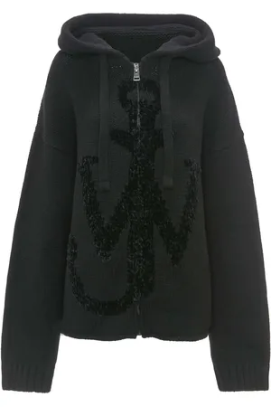 J.W.Anderson Anchor-logo zip hoodie
