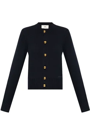Ami Logo-embroidered cardigan