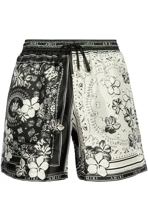 AMIRI Bandana floral silk shorts