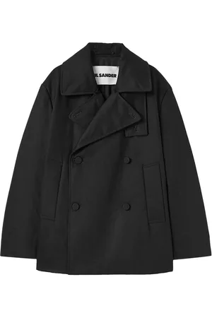 Jil Sander Double-breasted cotton coat