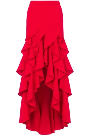 Moschino Tiered asymmetric skirt