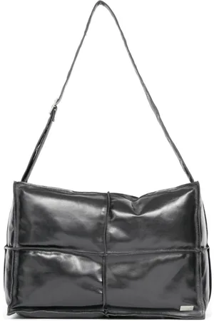 Maison Margiela Logo-plaque leather shoulder bag