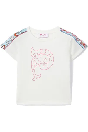 PUCCI Junior Logo-print cotton T-shirt