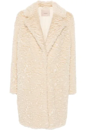 Twin-Set Faux-fur midi coat