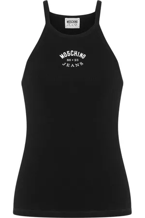 Moschino Cotton blend logo tank top