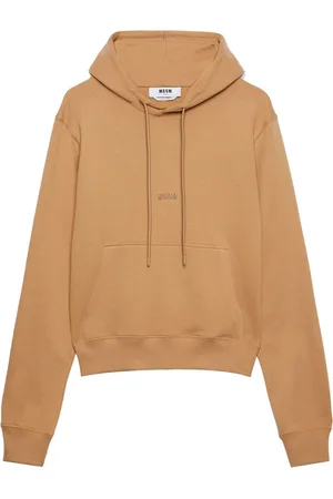 Msgm Logo-embroidered drawstring hoodie