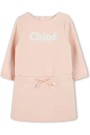 Chloé Logo-appliquéd dress