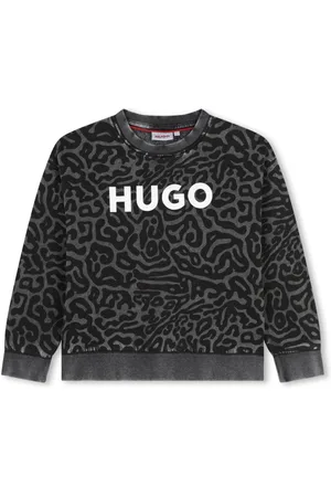 HUGO BOSS Logo-print zip-up sweatshirt