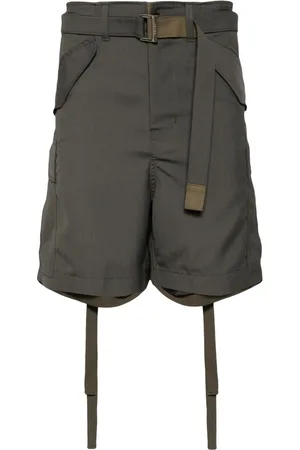 SACAI Belted cargo shorts