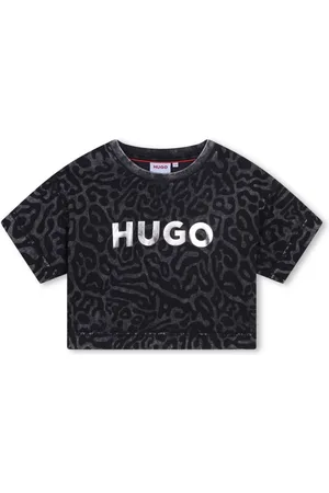 HUGO BOSS Logo-print cropped T-shirt