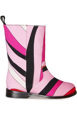 PUCCI Junior Marmo-print boots