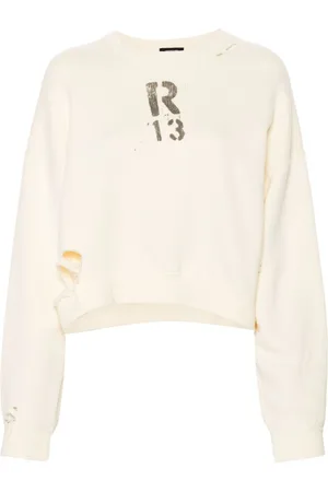 R13 Cropped sweatshirt
