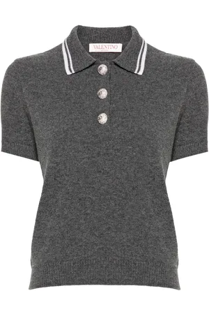 VALENTINO GARAVANI Striped-edge polo shirt