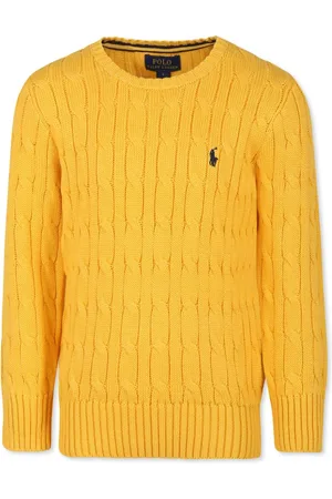 Ralph Lauren Logo-embroidered cable-knit jumper