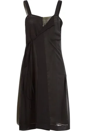 Maison Margiela Embroidered-logo midi dress