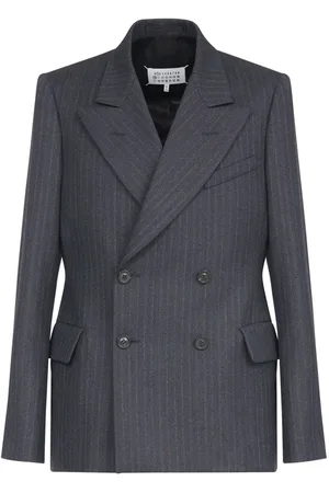 Maison Margiela Barathea striped wool blazer