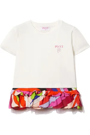 PUCCI Junior Logo-print cotton T-shirt