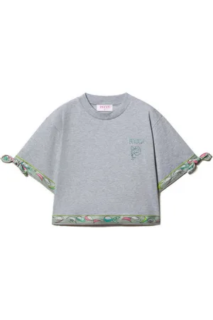 PUCCI Junior Pesci-print cotton T-shirt