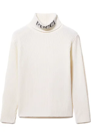 PUCCI Junior Logo-intarsia jumper