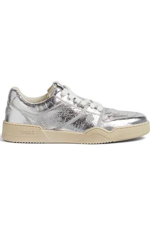 Dsquared2 Metallic leather sneakers