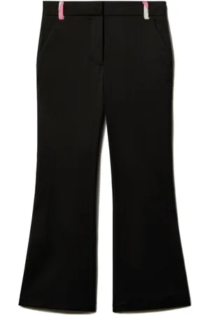 PUCCI Junior Marmo print wool trousers