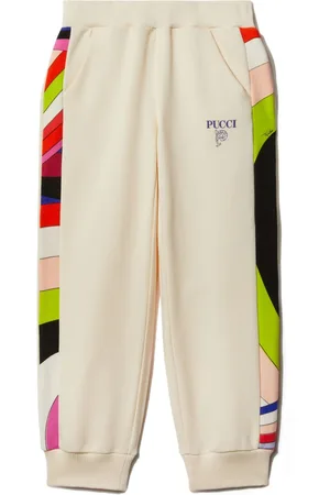 PUCCI Junior Iride print jogging trousers