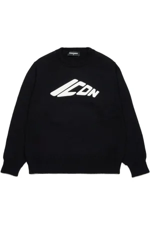 Dsquared2 Logo-print wool-blend jumper