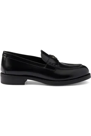 Prada Brushed leather loafers