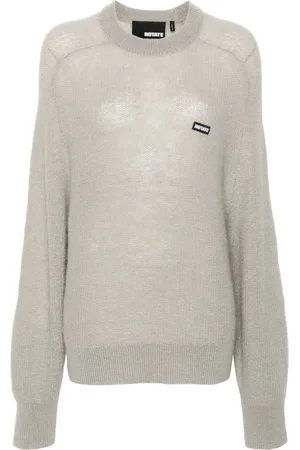 ROTATE Logo-patch sweater